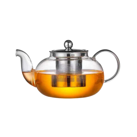 CAM DEMLİK 600 ML - ÇELİK SÜZGEÇ (CD-600M)
