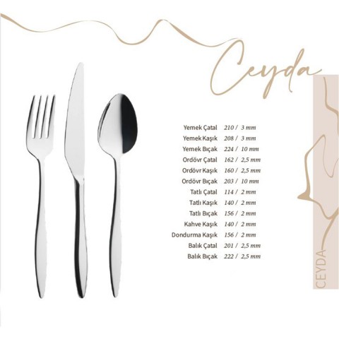 Lugga Ceyda Çay Kaşık ( LGG-CYD-1013 )
