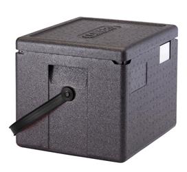 Cambro Cam GoBox Üstten Yüklemeli Gıda Taşıyıcı - thermobox - 20 cm GN 1/2 Küvet için , Siyah Kayış ( EPP280BKST )