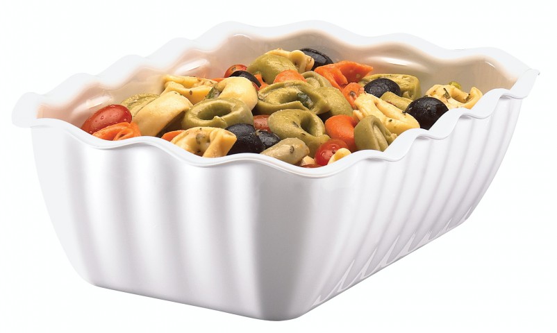 Cambro Dikdörtgen Meze Kabı - Kıvrımlı - 17,5x26x8 cm ( DC5 )