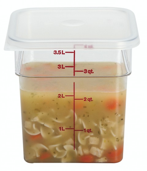 Cambro Polikarbon Gıda saklama Kabı -3,8 lt ( 4SFSCW ) Şeffaf