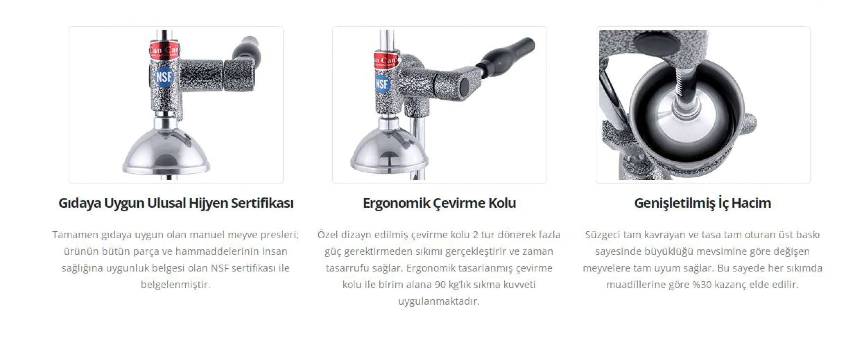 Cancan Profesyonel Tip Portakal Sıkacağı (CC.0102)