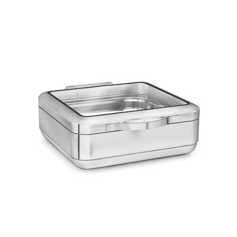 Güren Chafing Dish GN 2/3 Camlı Hidrolik Kapak (İndüksiyon Ocaklara Uygundur)