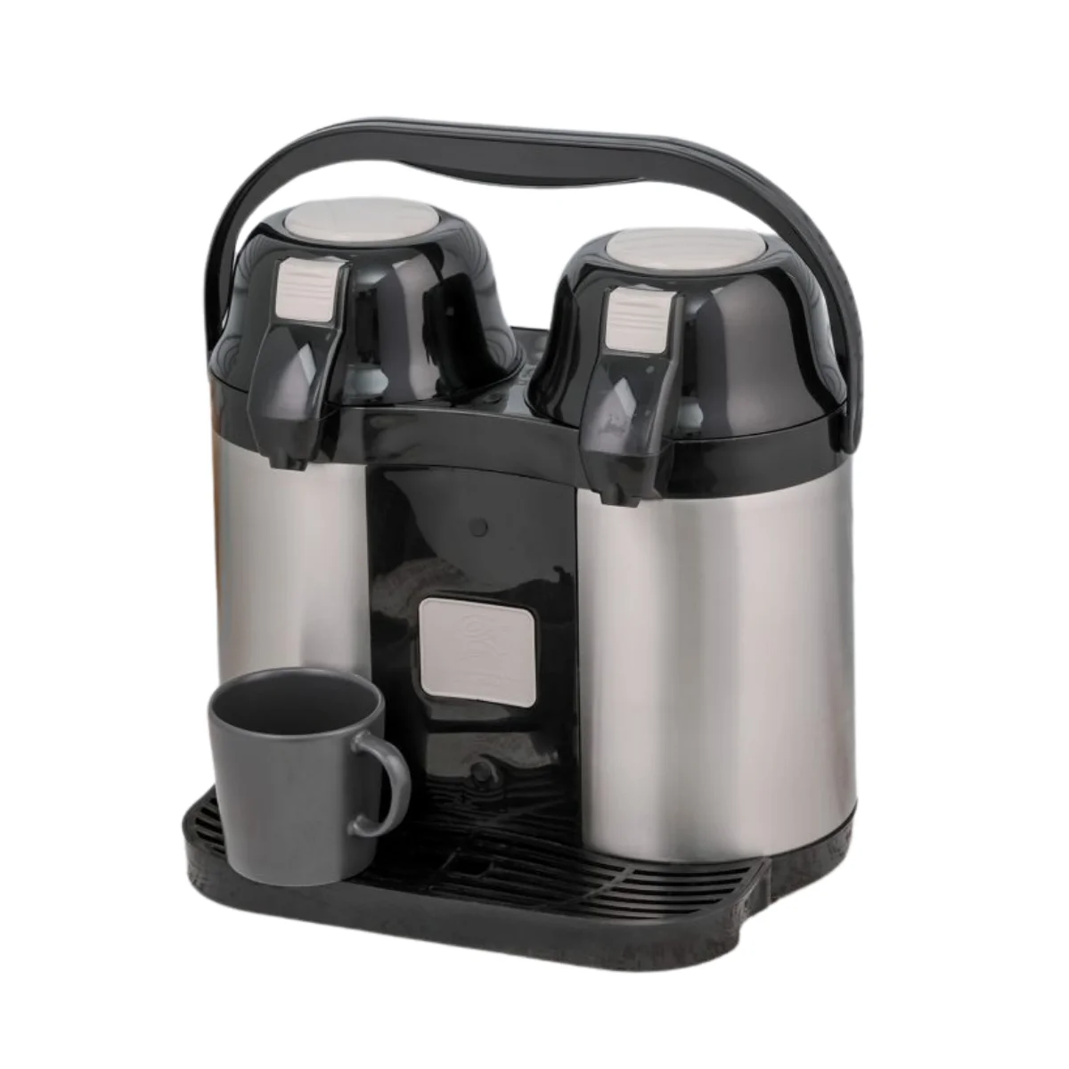 Cooker 2027 Çiftli Pompalı Çelik Termos 5 lt