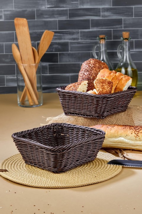 Cooker Plastik Ekmek sepeti Kahverengi