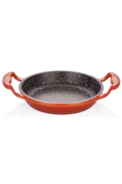 Döküm Alüm.yuvarlak Sahan 16 Cm Granit Turuncu