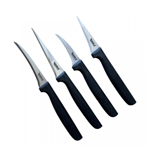 Dekor Bıçak Seti 4'lü-Plastik sap (80182)