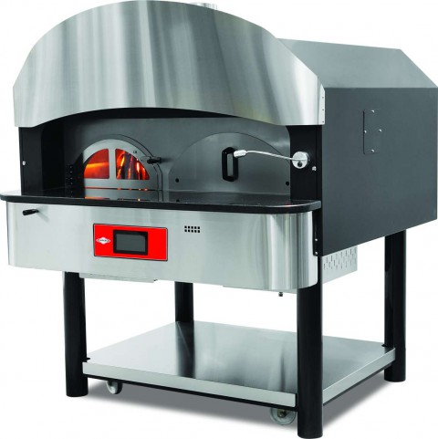 Empero Dijital Gazlı Ve Odunlu Döner Tabanlı Pizza Fırını 1650x1705x1970 mm (EMP.SPO.05-D)