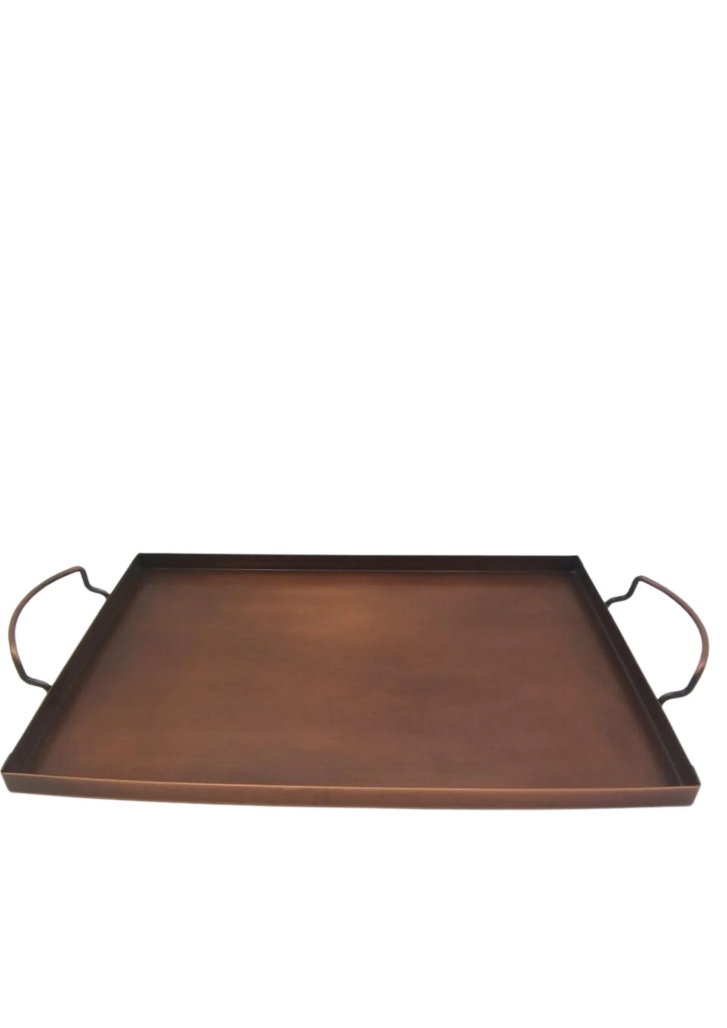 Metal Dikdörtgen Tepsi Bakır