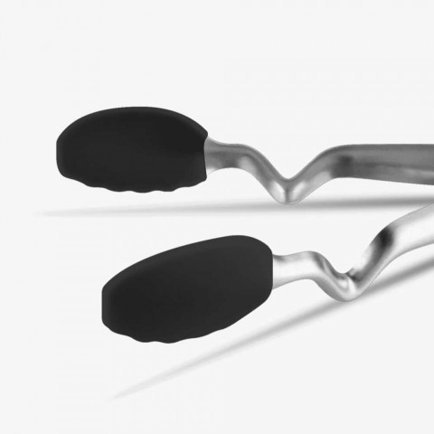 Dreamfarm Clongs 23cm Çelik Maşa, Siyah