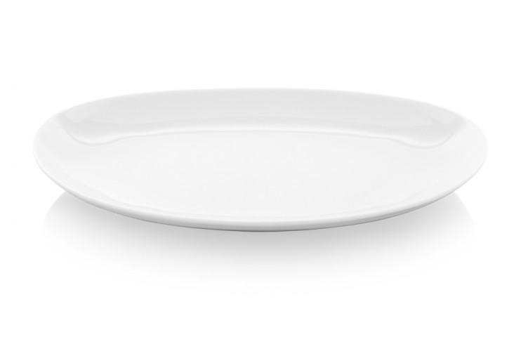 Elips 25 Cm Kayık Tabak Dekorsuz