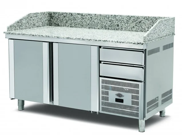 Empero Granit Tablalı Hamur Hazırlık Tezgahı Buzdolabı 2 Kapılı 160*80*102 cm (EMP.160.80.01)