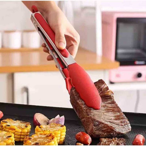 Epinox Barbekü Maşası Silikon 30 Cm Kırmızı ( BKM-30 )