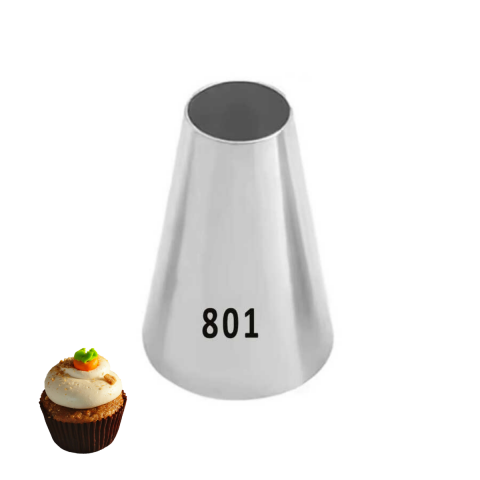 Epinox DY-801 Duy Yuvarlak Pasta Süsleme Ucu – 24 × 6,5 × 45 mm