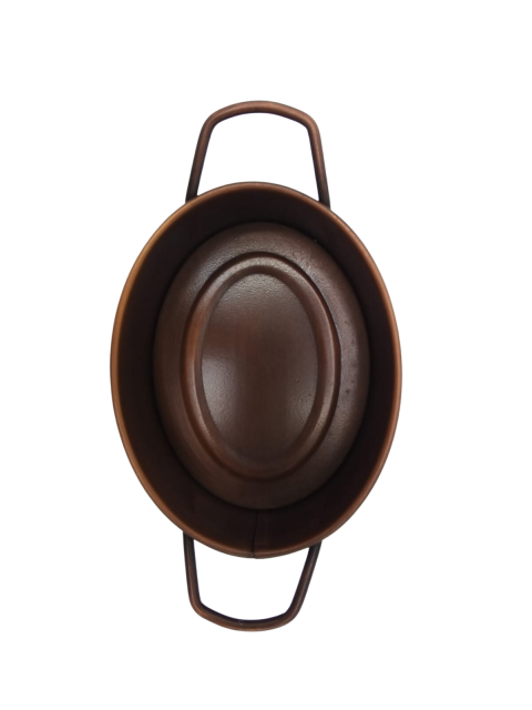 Renkli Küçük Boy Oval  Sunum Tepsisi 16*12 cm