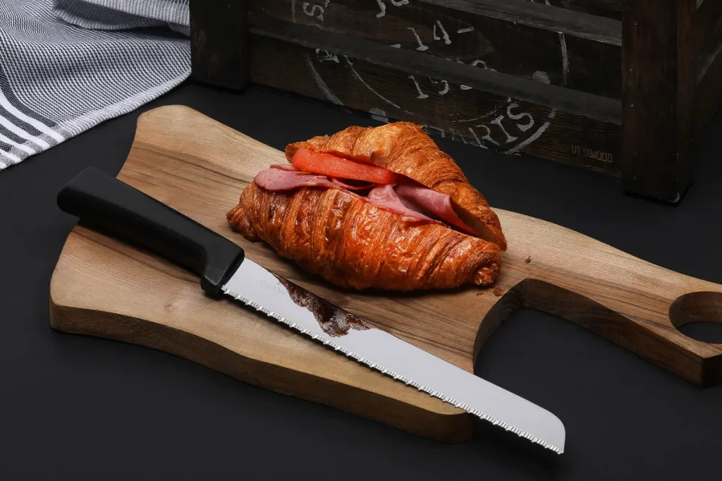 Glanz Kruvasan Bıçağı 35 cm Ahşap Saplı