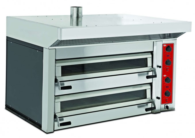 Empero Gold Maxi Pizza Fırını , 2 Katlı , Elektrikli R34 cm*6+6 Pizza (EMP.GF.02-D)