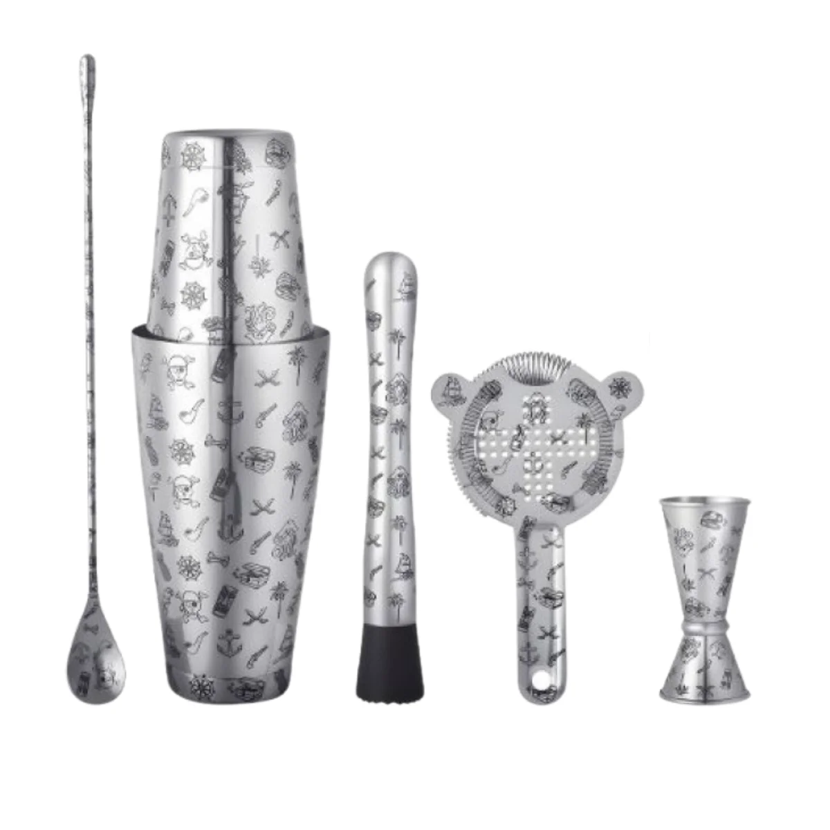Groovy BRD-3099 Profesyonel Tattoo Boston Shaker Set 550/750 cc