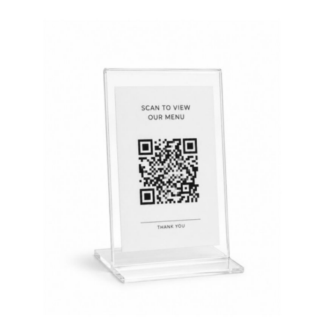 Groovy (BRD-A7-T )T Tipi Masaüstü Karekod QR Stand 7,5 × 10 Cm