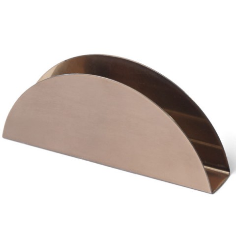 Groovy Çelik Oval Peçetelik - bakır ( GRV-62-BAKIR )