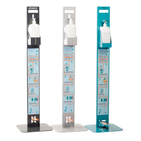 Groovy Dezenfektan Standı En:12 cm  H:110 cm ( GRV-DZF-1 )