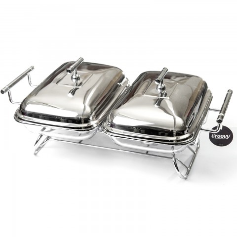 Groovy Isıtıcılı Yemek Servis İkili 2*1,6 lt ( GRV-9801 )