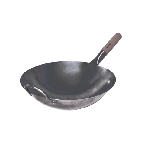 Groovy Karbon Çelik 32 cm Wok Tava
