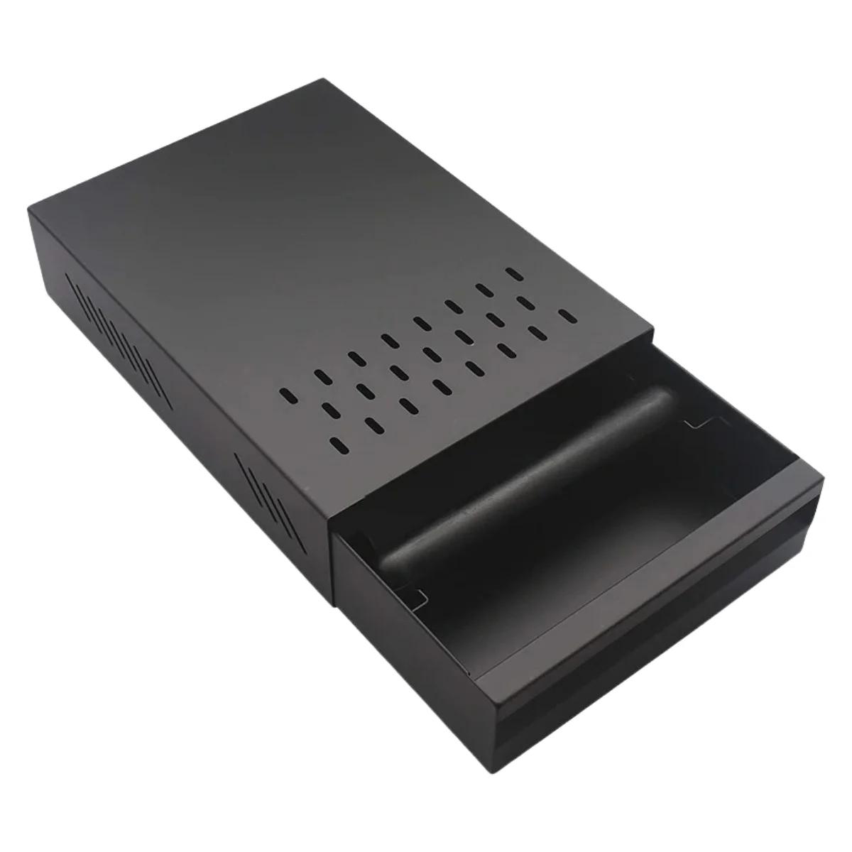 Groovy Paslanmaz Kahve Posa Tablası Siyah (25*34,5*8,5 cm)