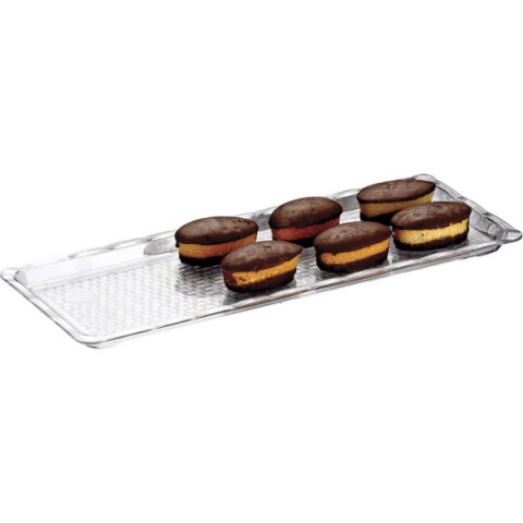 Groovy Polycarbonat Pastane Teşhir Tepsi 10*30 cm ( BRD-Ç004 )