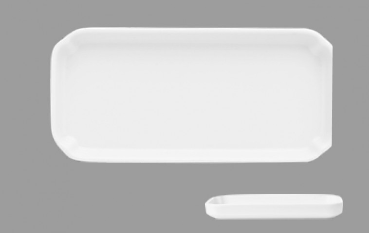 Güral Porselen 17 cm Kare Kayık Dekorsuz ( GR17KR100 )