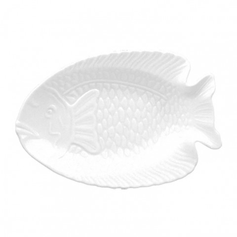 Güral Porselen Balık 24 cm Kayık Tabak Dekorsuz (BL24KY00)