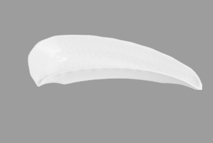 Güral Porselen Balık 25 Cm Yarım Kayık Tabak Dekorsuz ( BL25YKY00 )