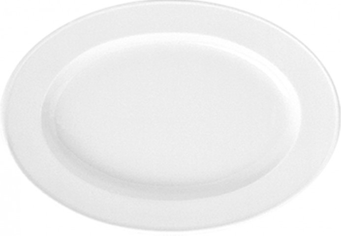Güral Porselen Delta Otel 24 cm Kayık Tabak Dekorsuz ( DO24KY00 )