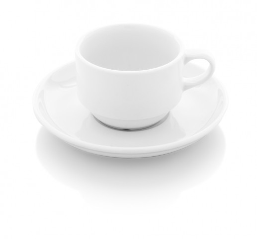 Güral Porselen Enternasyonel Neskafe Fincanı Tabaklı Dekorsuz , 170 cc ( EO023C00 )