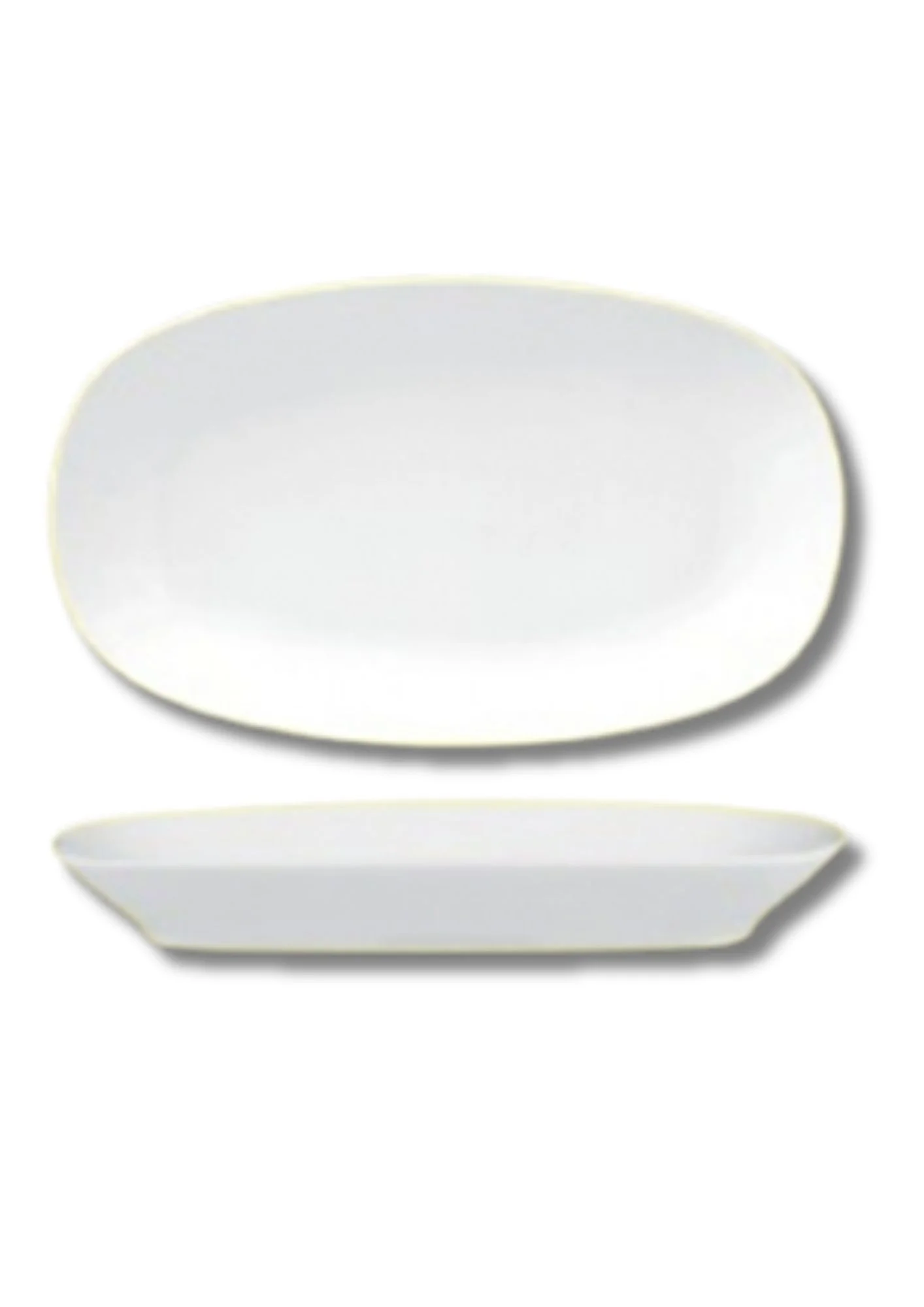 Güral Porselen Enternasyonel Otel 24 cm Kayık Tabak Dekorsuz ( EO24KY00 )