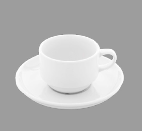 Güral Porselen Enternasyonel Otel Espresso Fincanı Tabaklı Dekorsuz  , 90 cc ( EO02EK00 )