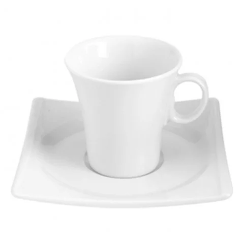 Güral Porselen Hong Kong Otel 02 Çay Fincanı Tabaklı Dekorsuz (HKG02CT00)
