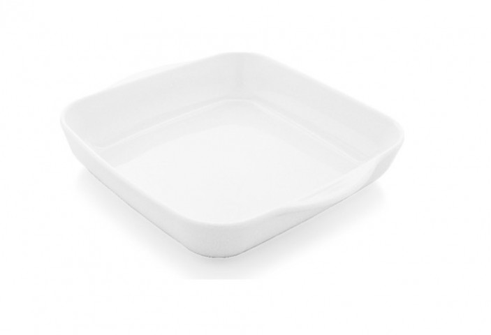 Güral Porselen Panama 14 Cm Kulplu Fırın Kabı Dekorsuz