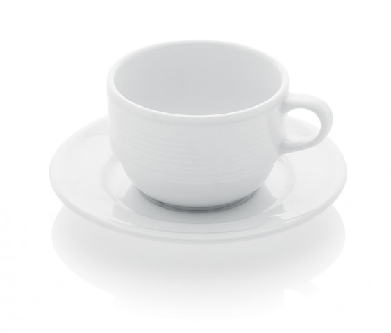 Güral Porselen Satürn Neskafe Fincanı Tabaklı Dekorsuz , 170 cc ( STR023C00 )