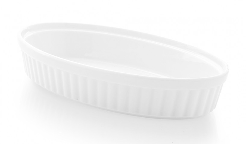 Güral Porselen Seyda 30 Cm Oval Fırın Kabı Dekorsuz