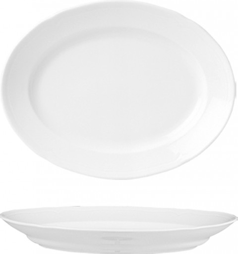 Güral Porselen Venedik 24 Cm Kayık Tabak Dekorsuz ( VN24KY00 )