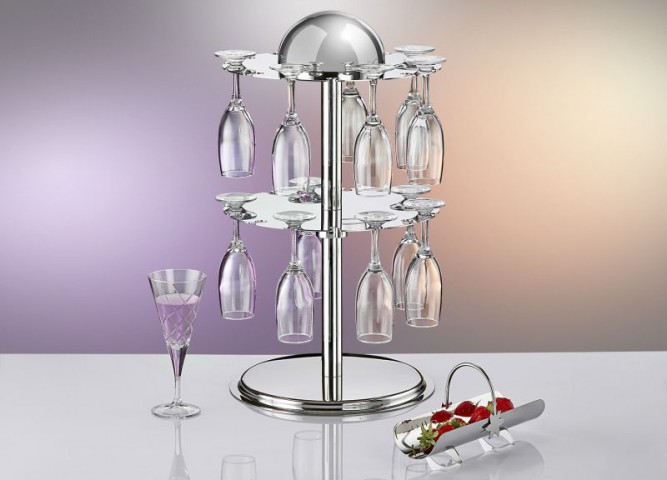 Güren Bardak Standı Döner 30 Yuvalı 2 Katlı ( STN-BRD-30Y-2K-01 )