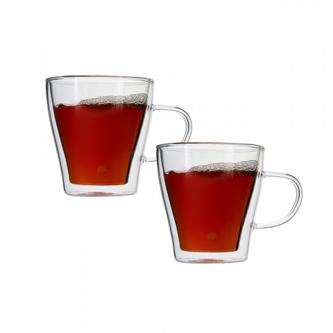 Jumbo Glory Double Wall Çift Cidarlı Kulplu Bardak 250 ml 2'li (500.01.01.6764)