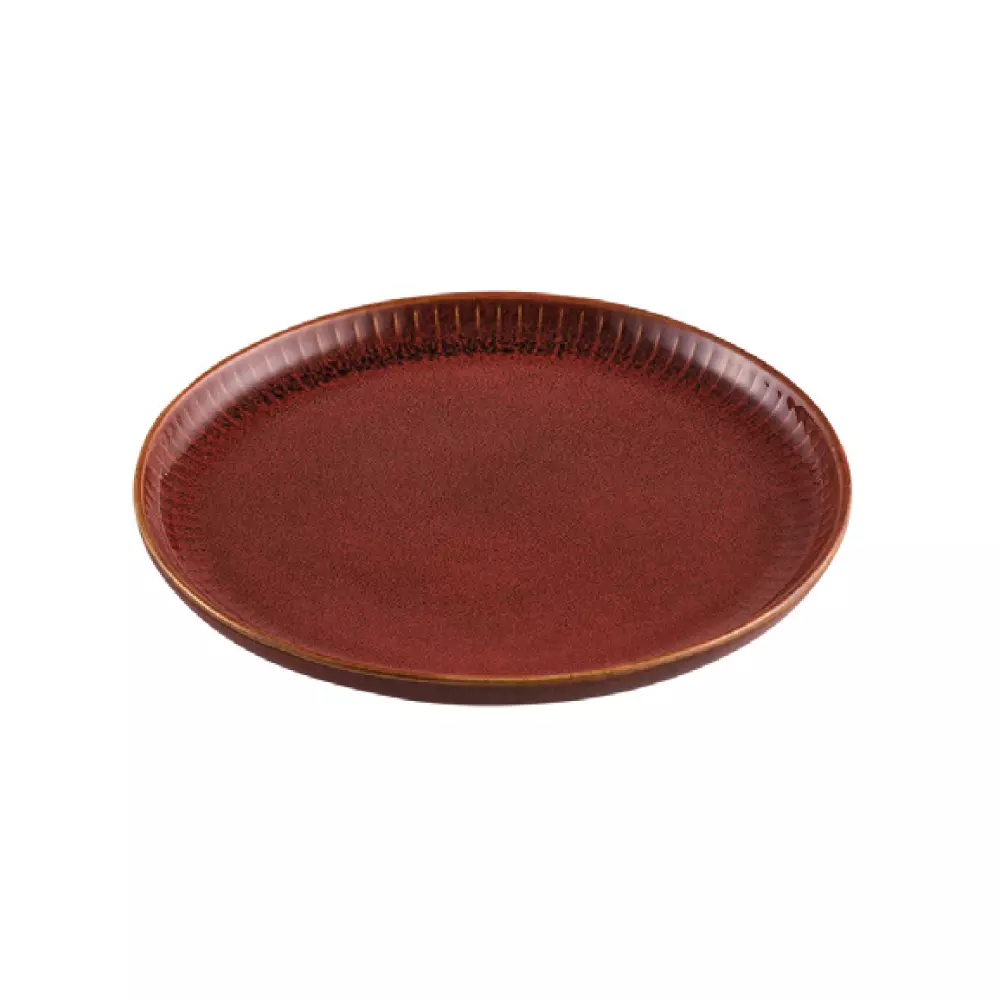 Jumbo Efes Kırmızı 21 Cm Düz Tabak (JHEK1821)