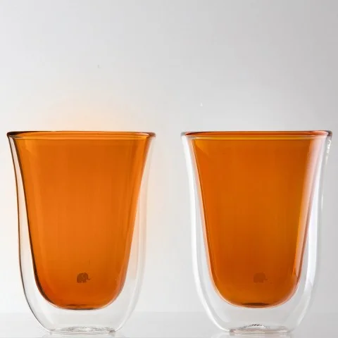 Jumbo Glory 2'li Çift Cidarlı Bardak Takımı 300 ml-Amber (500.01.21.0383)