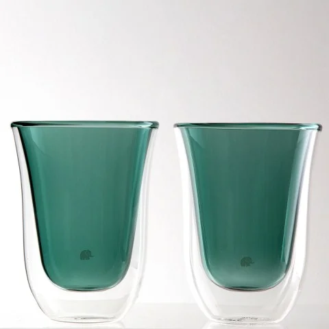 Jumbo Glory 2'li Çift Cidarlı Bardak Takımı 300 ml Gölyeşili (500.01.21.0385)