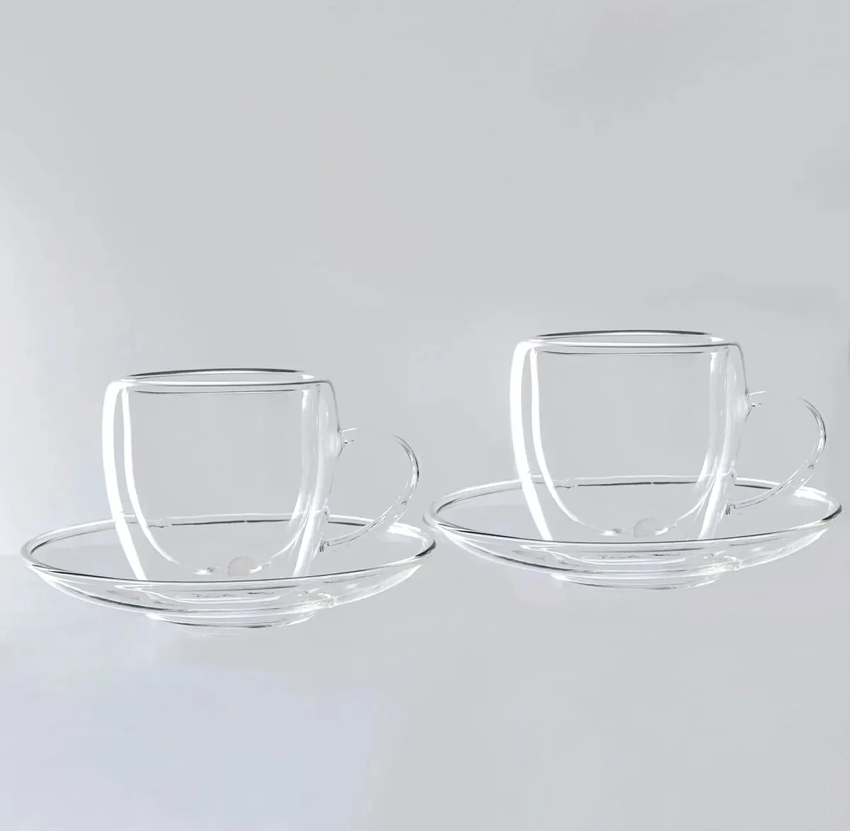 Jumbo Glory Double Wall 2 li Fincan Tabak Set 75 ml (500.01.01.8544)