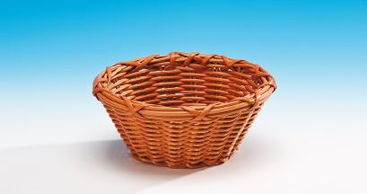 Küçük Yuvarlak Plastik Sepet(koyu)