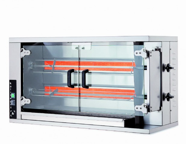 Kalitegaz Piliç Çevirme Makinesi Gazlı 2 Şişli 8-10 Piliç (CRG2)