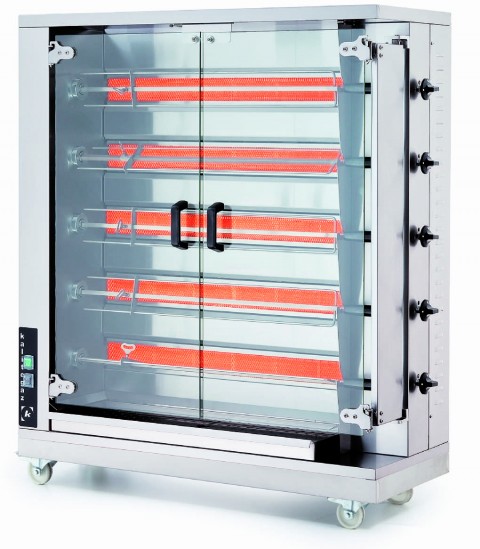 Kalitegaz Piliç Çevirme Makinesi Gazlı 5 Şişli 20-25 Piliç (CRG5)